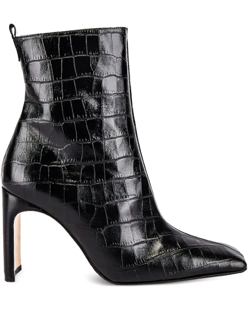 Miista Marcelle Stiefel mit Kroko-Optik - BLACK CROC Black