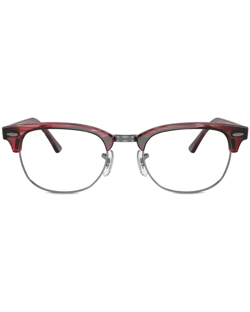 Ray Ban Clubmaster Brille - Rot Rot