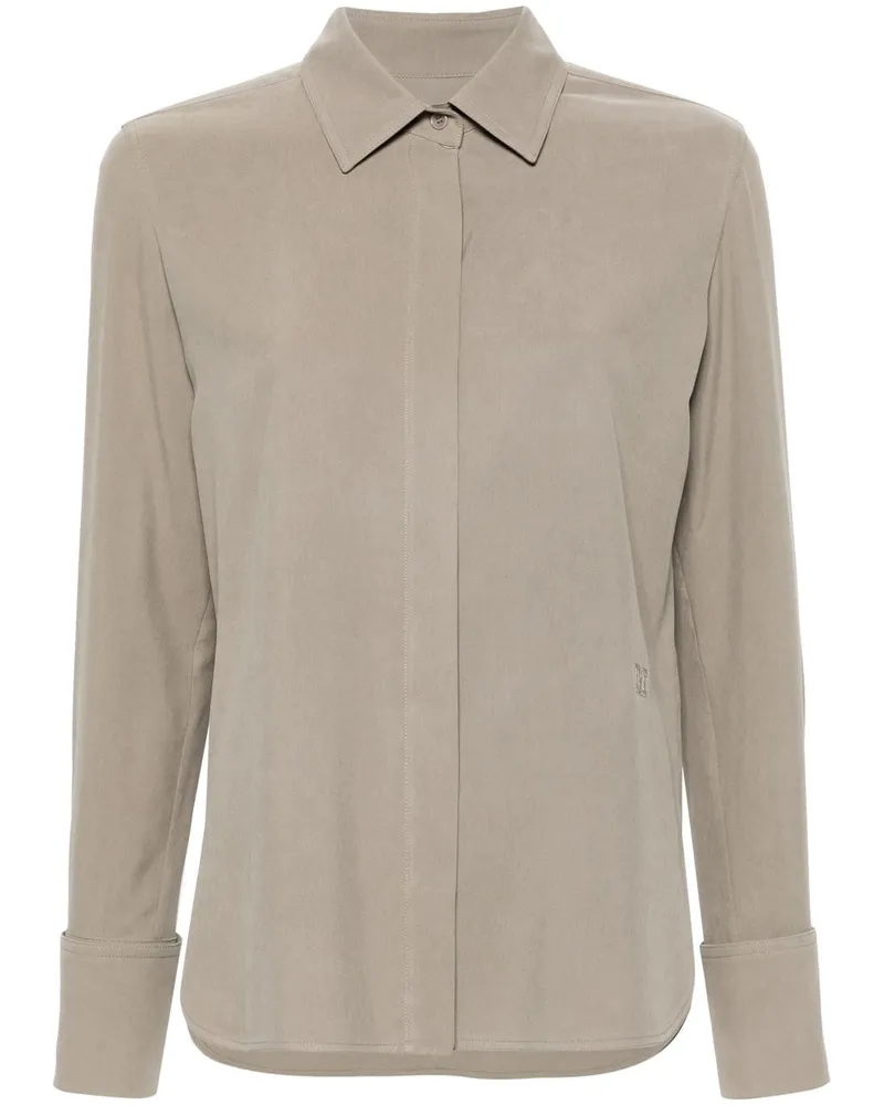 Max Mara Candia Seidenhemd - Nude Nude