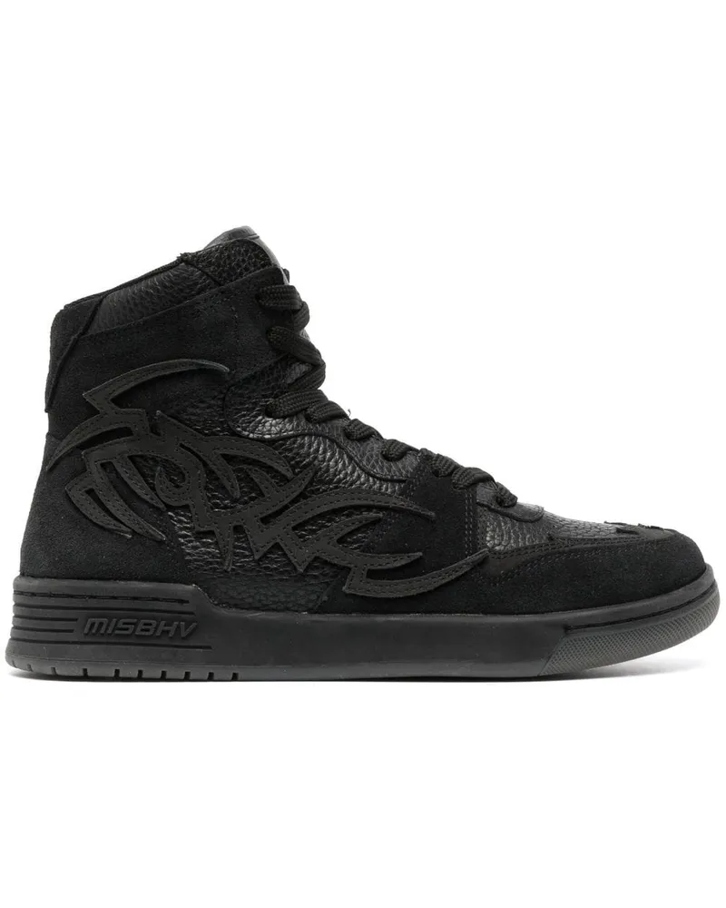 MISBHV High-Top-Sneakers mit Einsätzen - Schwarz Schwarz