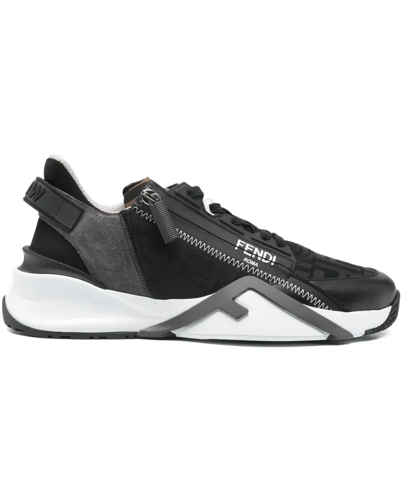 Fendi lace-up logo sneakers - Schwarz Schwarz