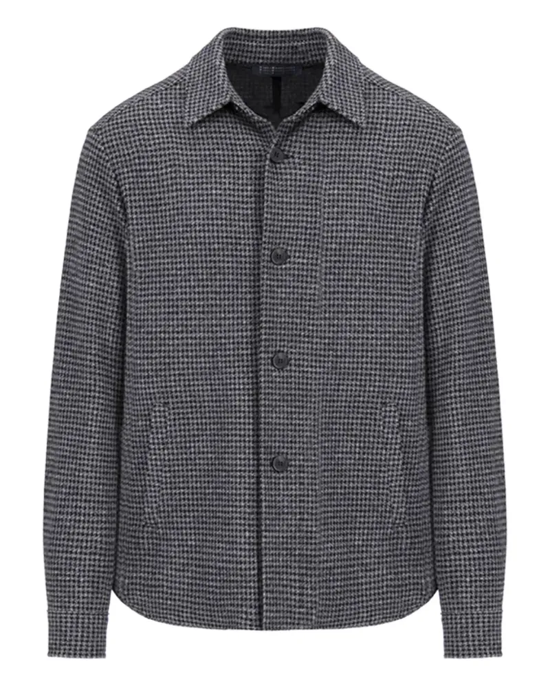 Harris Wharf London Jacke mit Hahnentrittmuster - Schwarz Schwarz