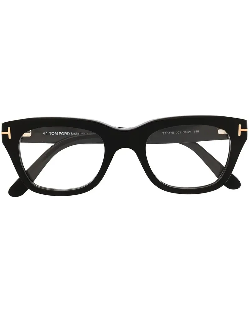 Tom Ford Brille mit breitem Gestell - Schwarz Schwarz