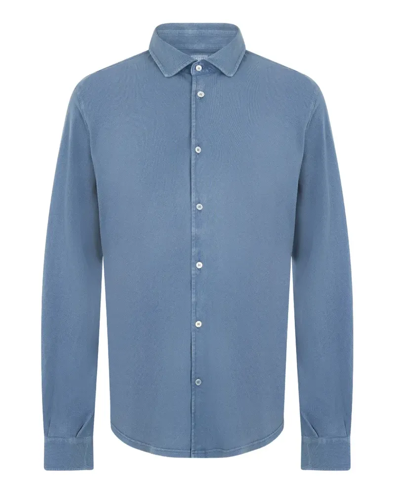 Fedeli button-fastening long-sleeve shirt - Blau Blau