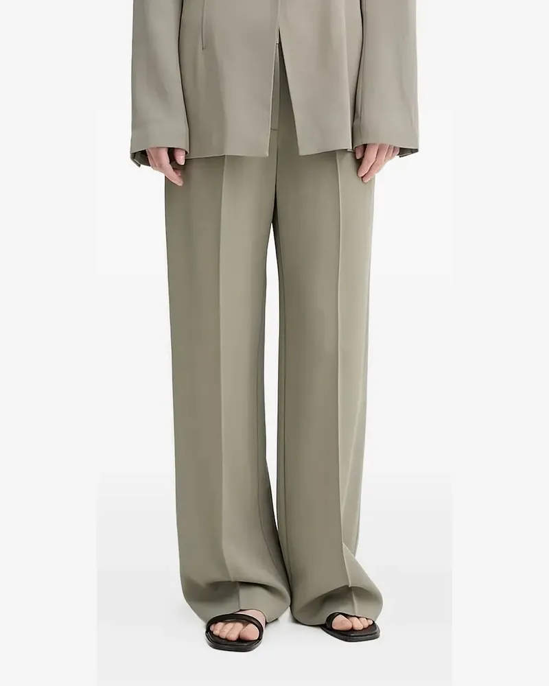 Samsøe & Samsøe Wide-Leg-Hose mit Bundfalten - Grün Grün