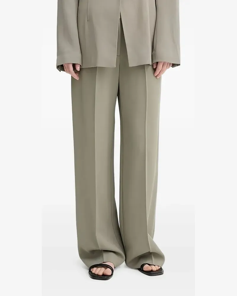 Samsøe & Samsøe Wide-Leg-Hose mit Bundfalten - Grün Grün