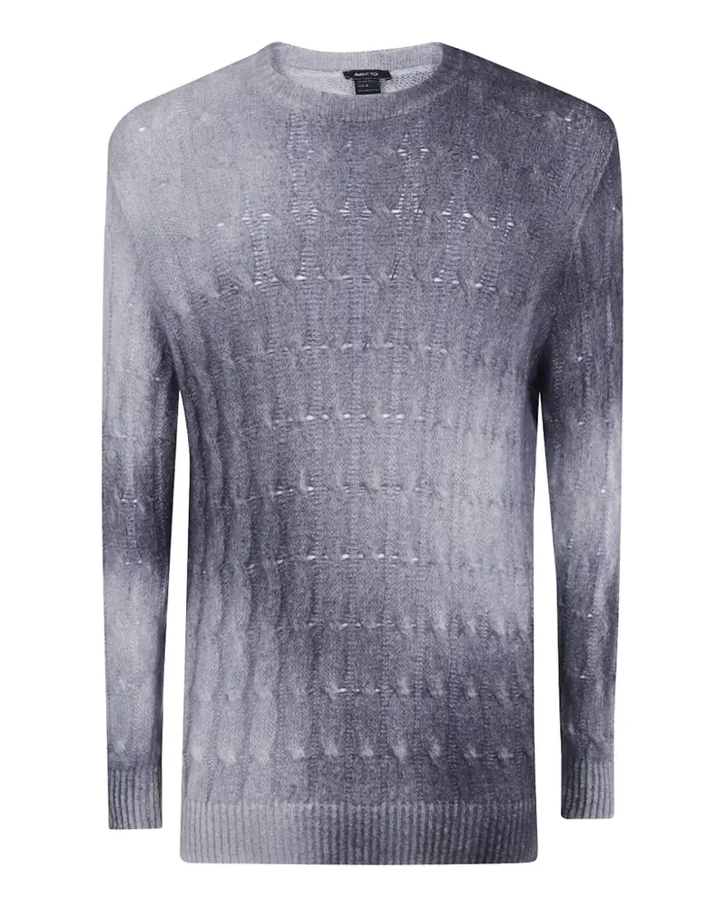 Avant Toi cable-knit cashmere sweater - Grau Grau