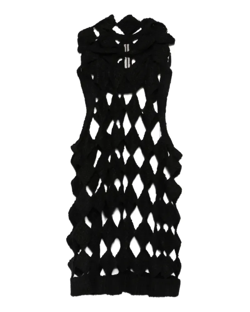 Rick Owens Sarutanya Tanktop mit Kapuze - Schwarz Schwarz