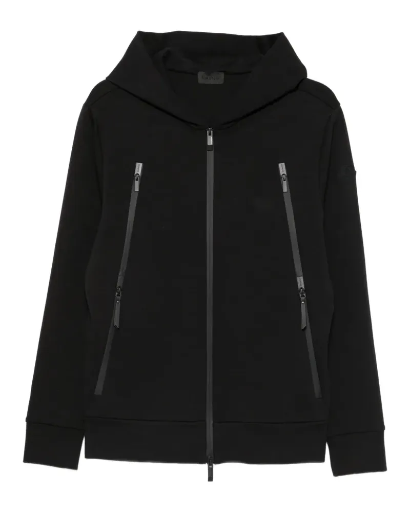 Moncler Kapuzenjacke mit Reißverschluss - Schwarz Schwarz