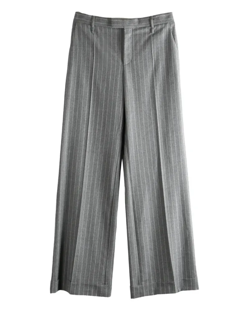 Brunello Cucinelli Hose mit Nadelstreifen - Grau Grau