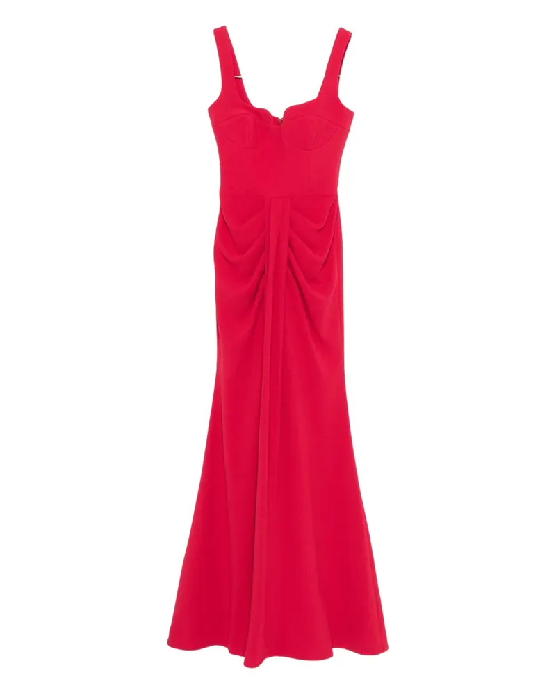 Rebecca Vallance Drapiertes Zarya Abendkleid - Rot Rot