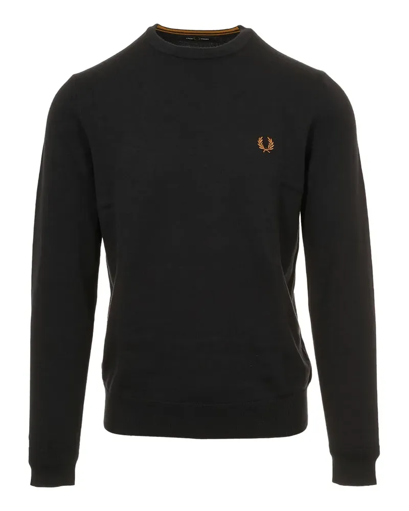 Fred Perry Pullover mit rundem Ausschnitt - Schwarz Schwarz