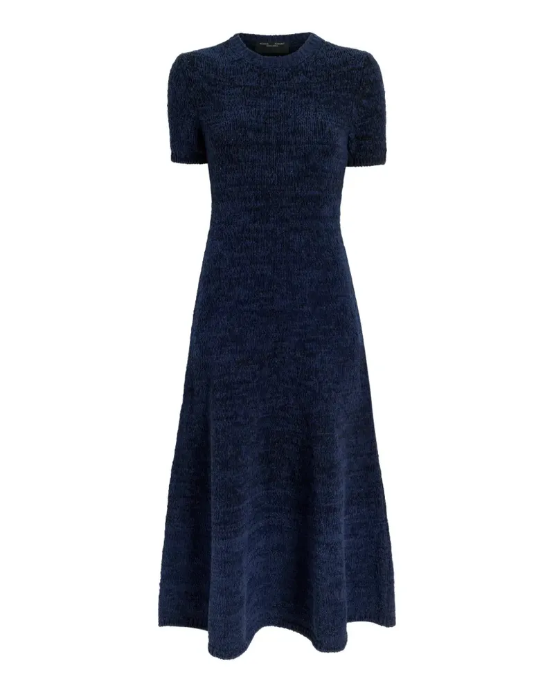 Proenza Schouler Meliertes Mel Midikleid mit kurzen Ärmeln - Blau Blau