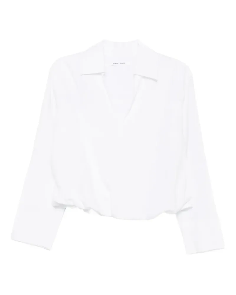 Samsøe & Samsøe Langärmelige Sadaphne Bluse - Weiß Weiß