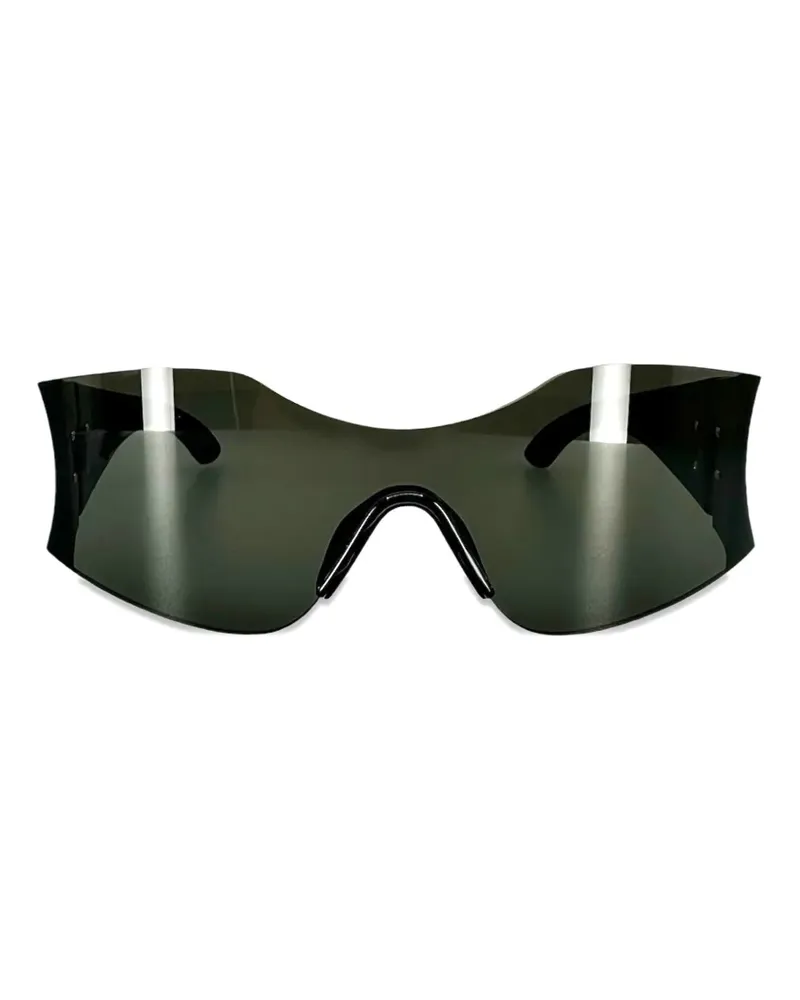Balenciaga Hourglass Mask Sonnenbrille - Schwarz Schwarz