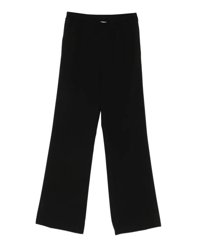 Ermanno Scervino Straight-Leg-Hose mit Logo - Schwarz Schwarz