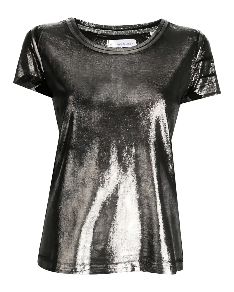 MADISON.MAISON metallic coated T-shirt - Grau Grau