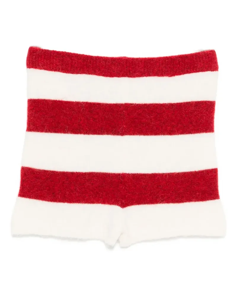Fiorucci Gestreifte Shorts - Rot Rot