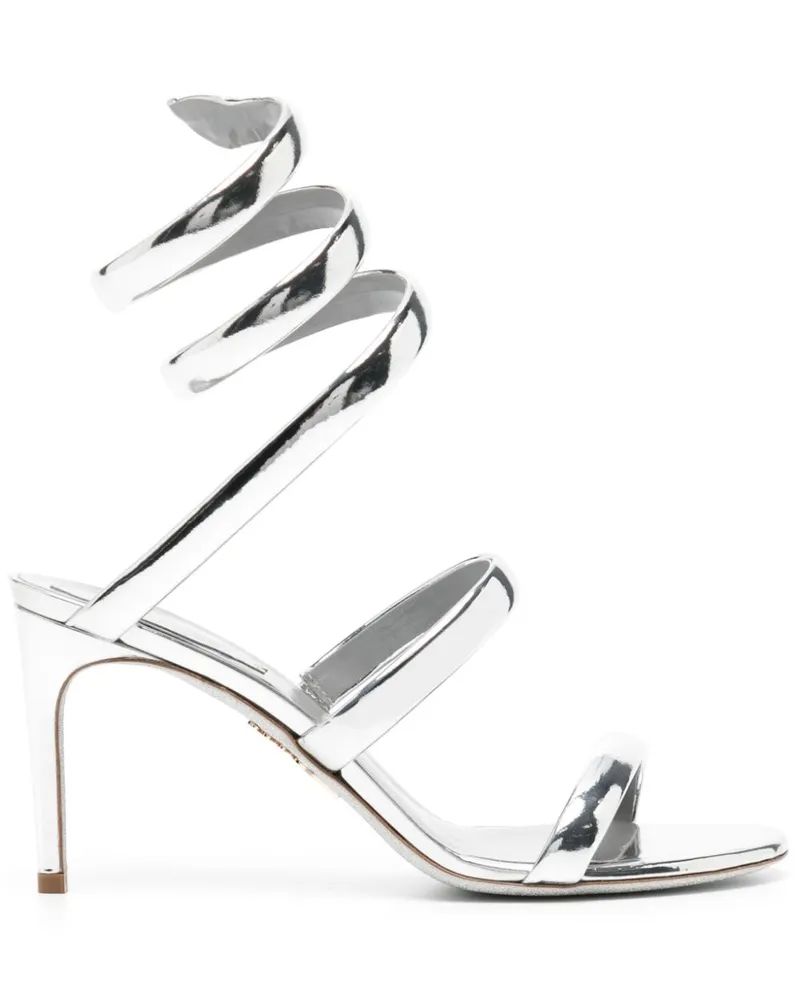 René Caovilla Sandalen 90mm - Silber Silber