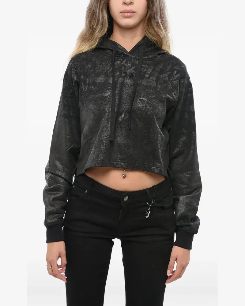 Diesel F-Reggy glitter-effect hoodie - Schwarz Schwarz
