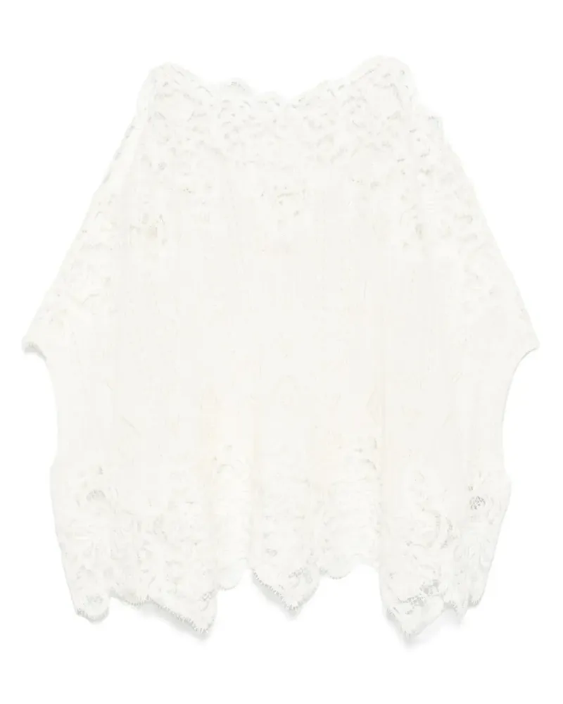 Ermanno Scervino Besticktes Top - Weiß Weiß