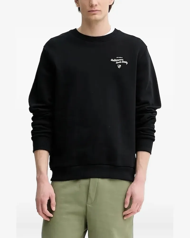 LES DEUX Sweatshirt mit grafischem Print - Schwarz Schwarz