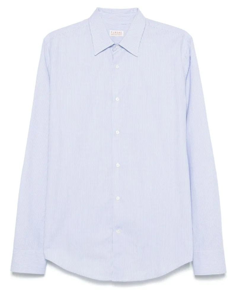 FURSAC Hemd mit Jacquardmuster - Blau Blau