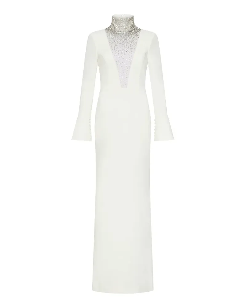 Rebecca Vallance Melva Maxikleid mit V-Ausschnitt - Weiß Weiß