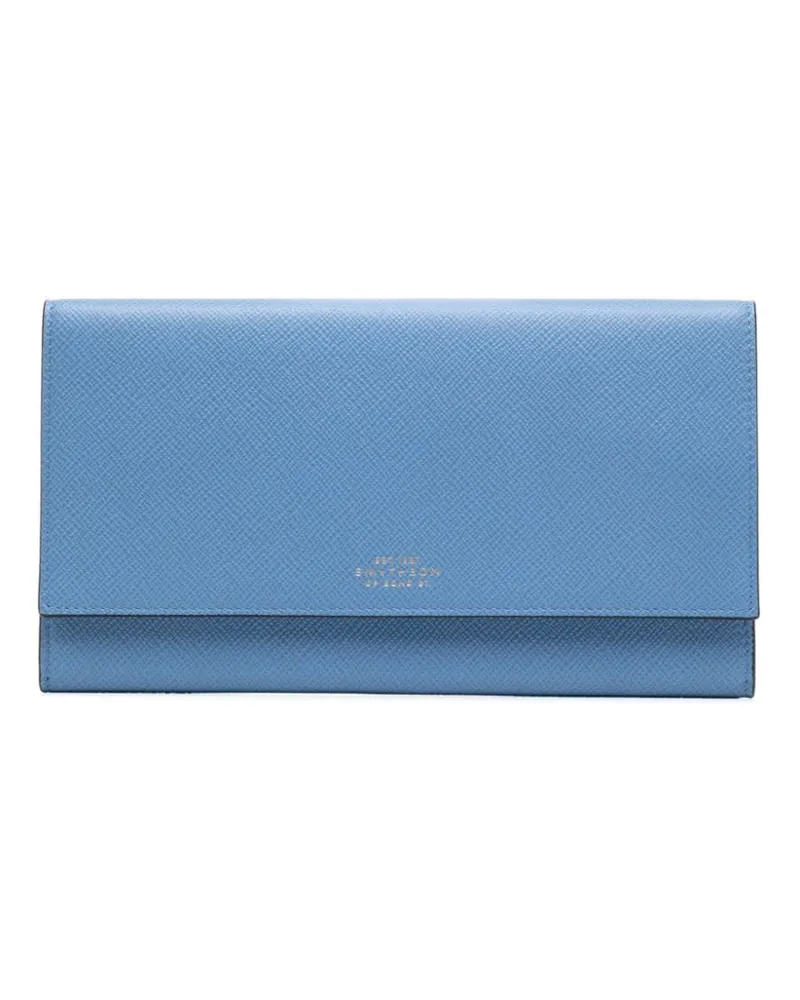 Smythson PMA Marshall Reise-Portemonnaie Blau