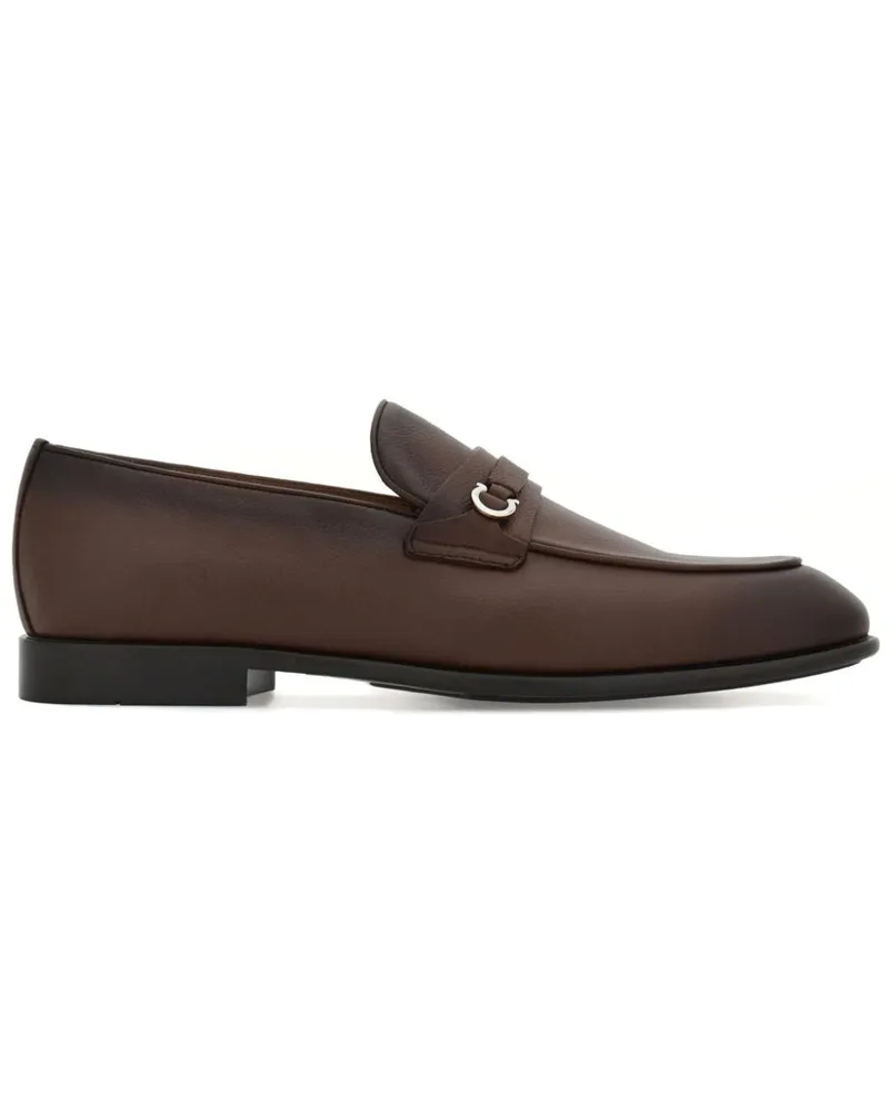 Ferragamo Loafer mit Gancini-Spange - Braun Braun