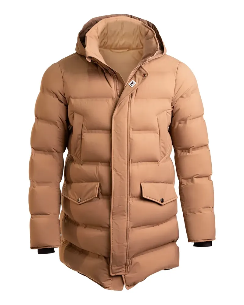 Kiton Hekla pocket paddedcoat - Braun Braun