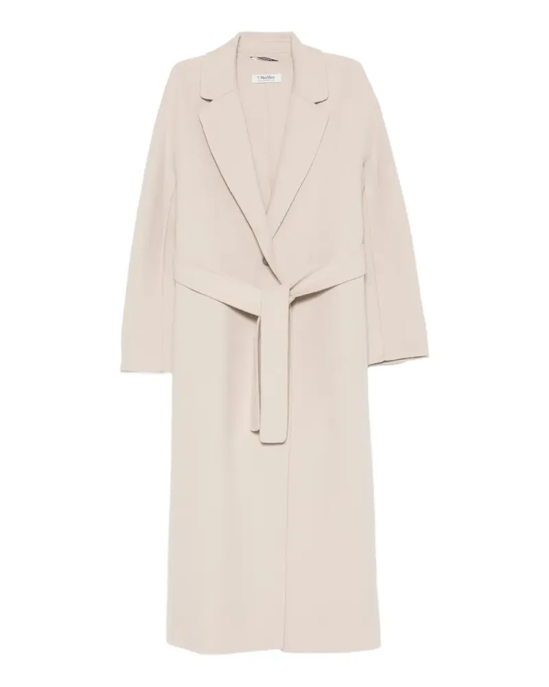 Max Mara Esturia belted notch-lapel coat - Nude Nude