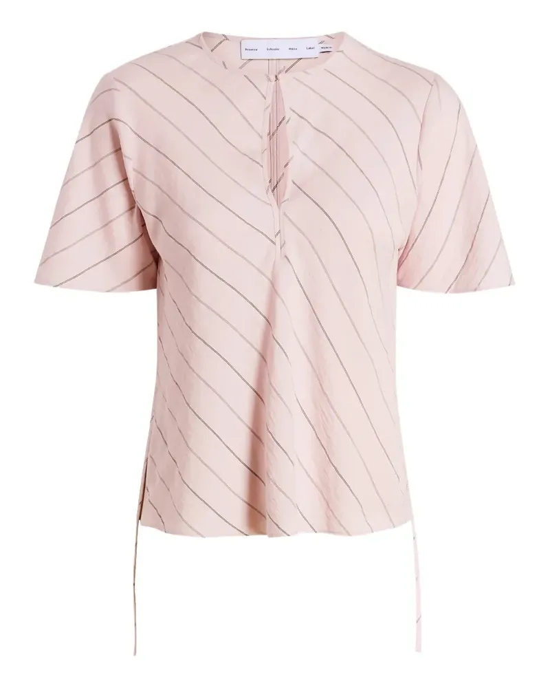 Proenza Schouler Tasha pinstripe-print blouse - Rosa Rosa