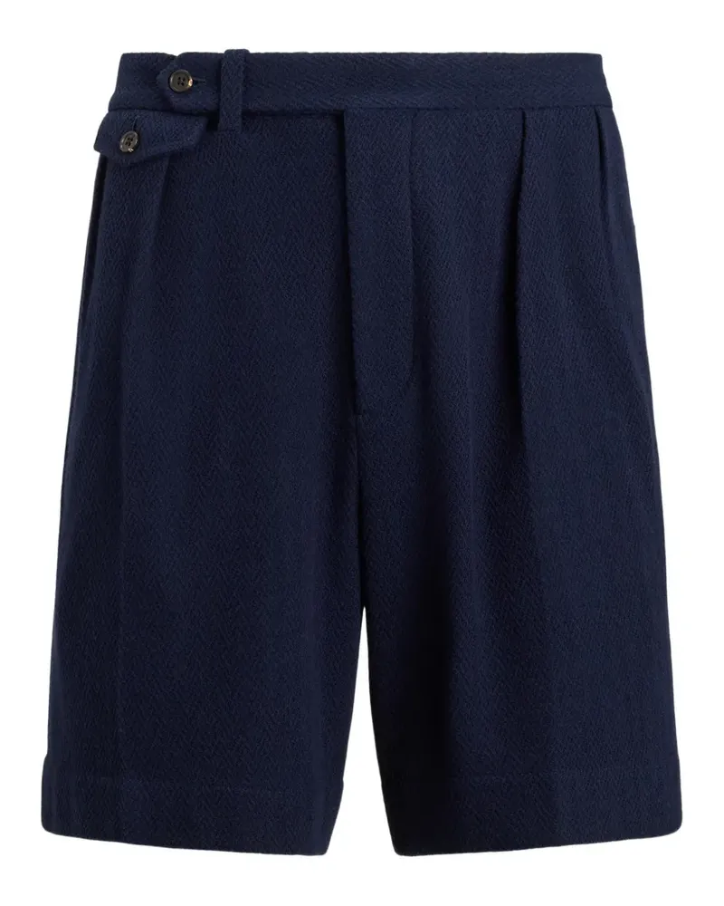 Ralph Lauren Shorts mit Fischgrätenmuster - Blau Blau