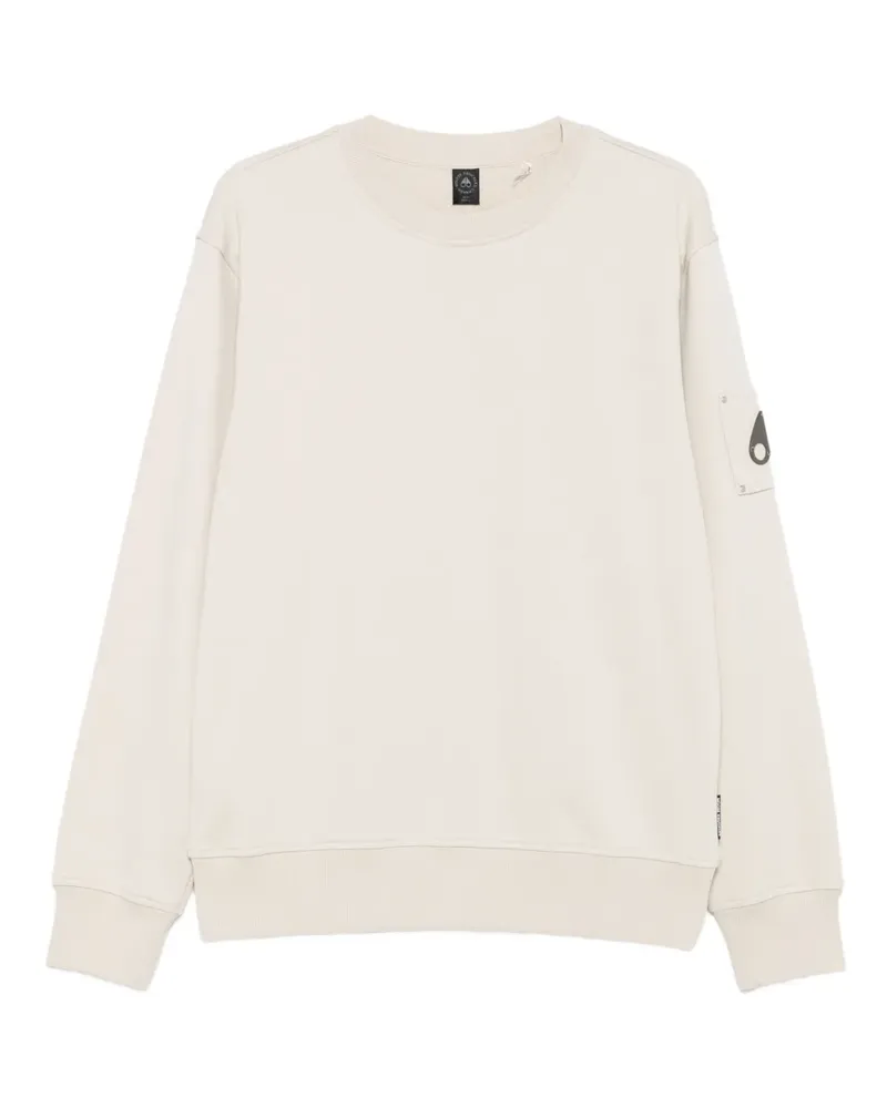 Moose Knuckles Sweatshirt mit Logo-Patch - Nude Nude