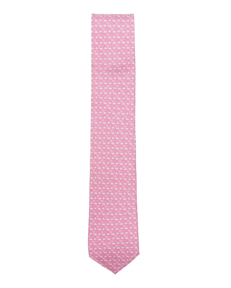 Ferragamo patterned tie - Rosa Rosa