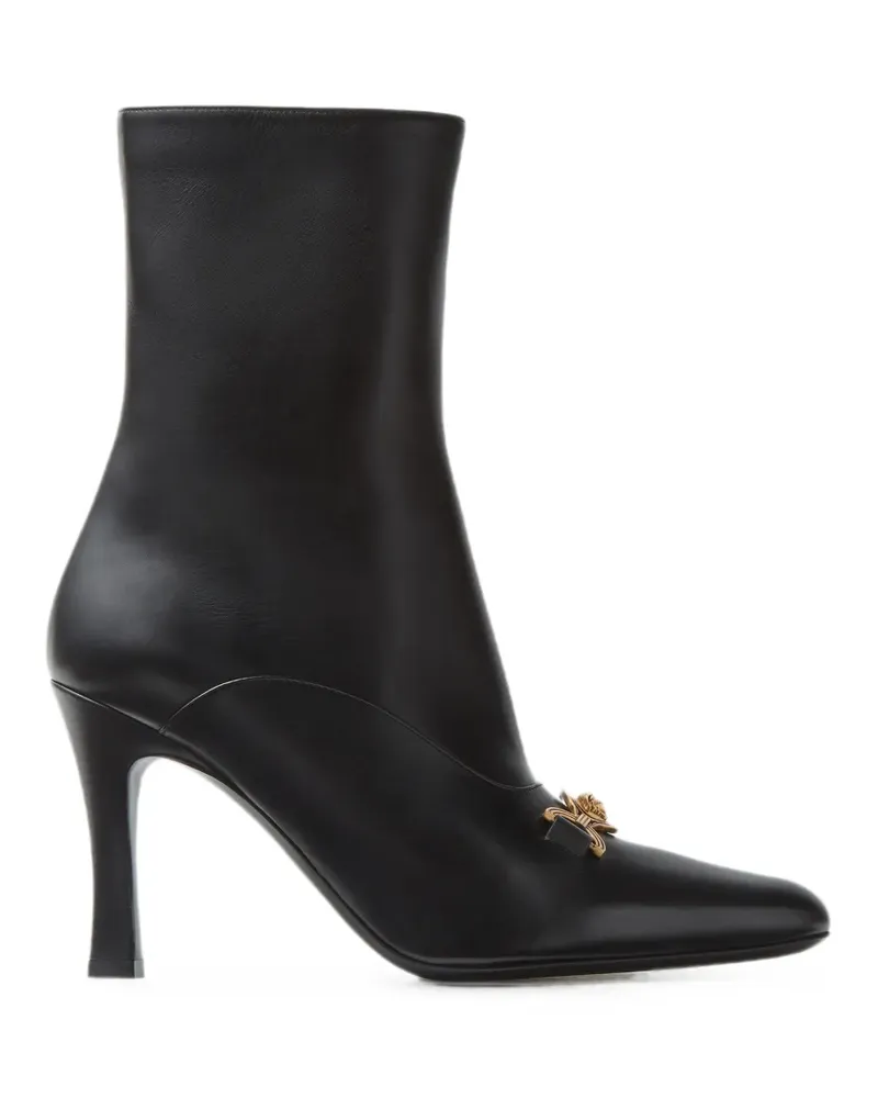 Versace Stiefeletten mit Medusa-Schild - Schwarz Schwarz