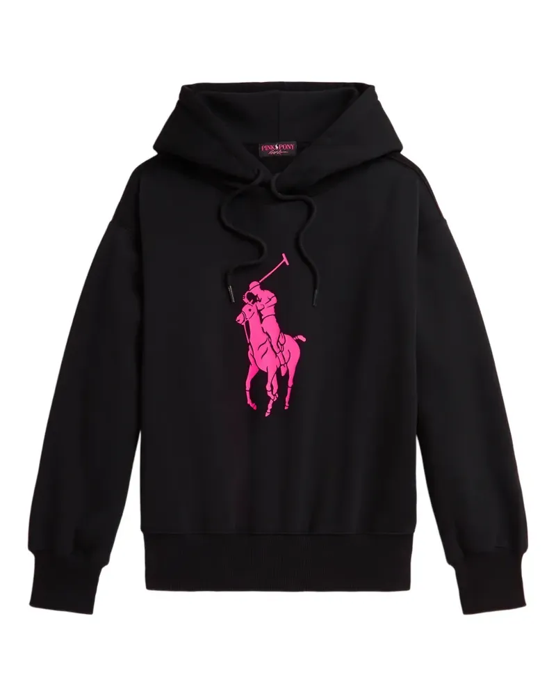 Ralph Lauren Pink Pony Hoodie mit Logo - Schwarz Schwarz