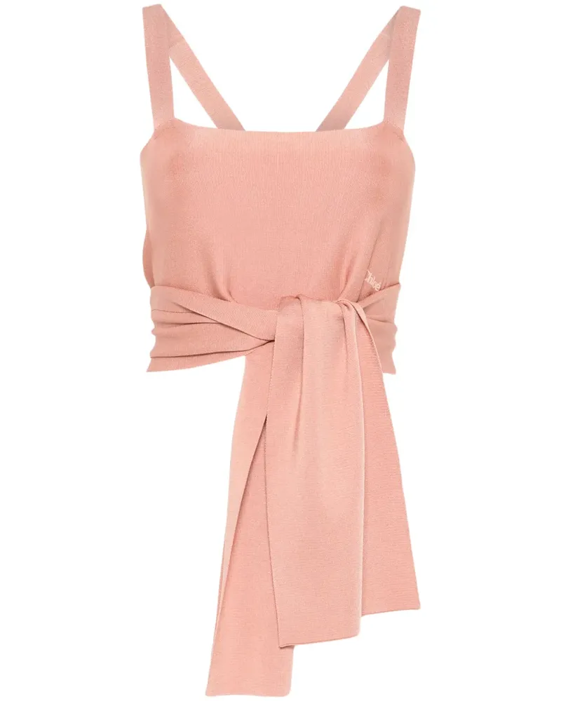Chloé Fein gestricktes Top - Rosa Rosa