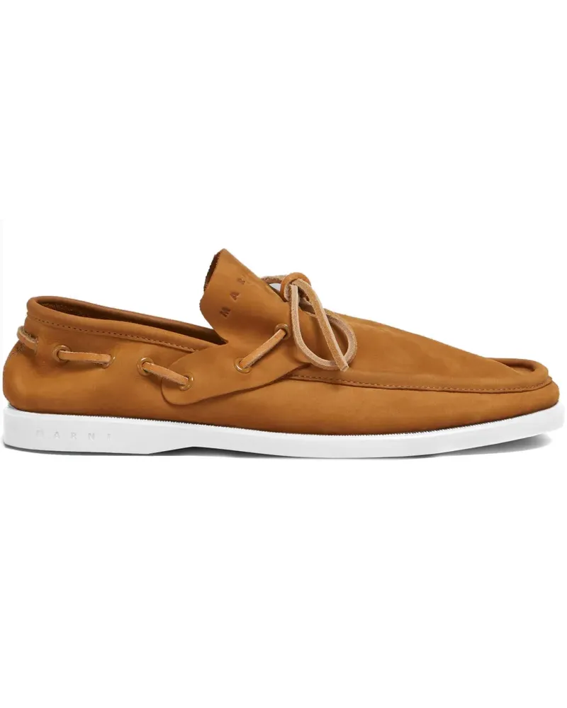 Marni Schnürschuhe aus Wildleder - Braun Braun
