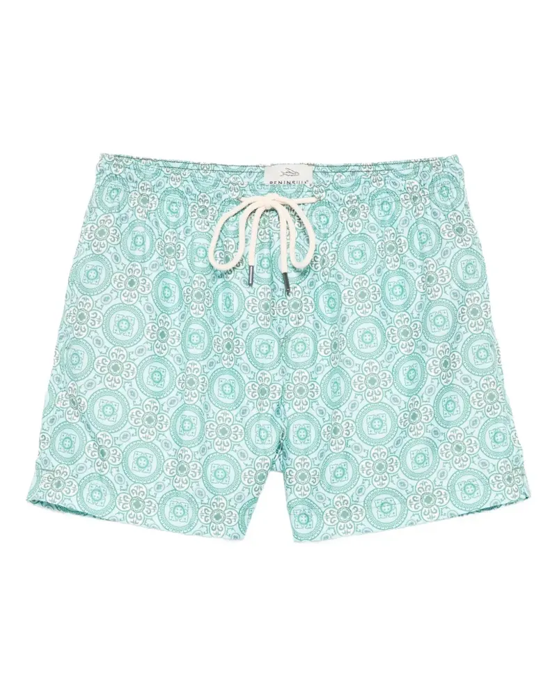 PENINSULA Badeshorts mit Kordelzug - Grün Grün