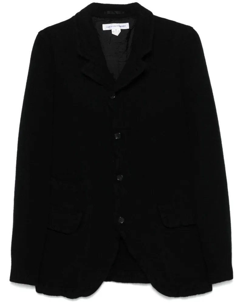 Comme des Garçons Gestricktes Sakko - Schwarz Schwarz