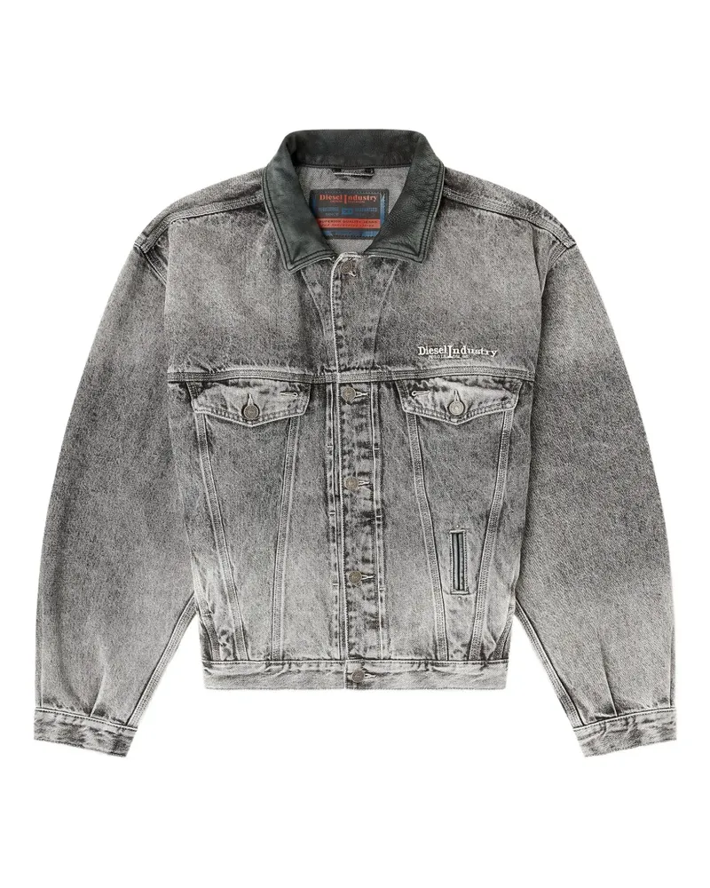 Diesel D-Denver collar denim jacket - Grau Grau