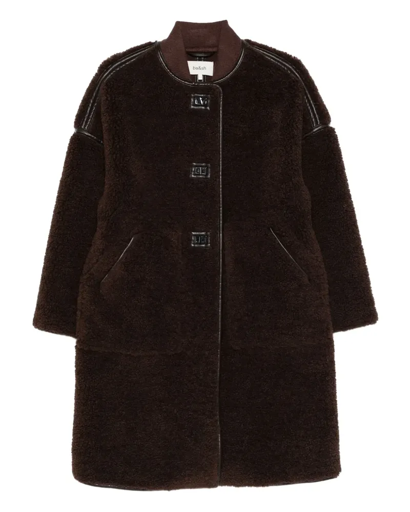 ba&sh Millie Mantel mit Knopfverschluss - Braun Braun