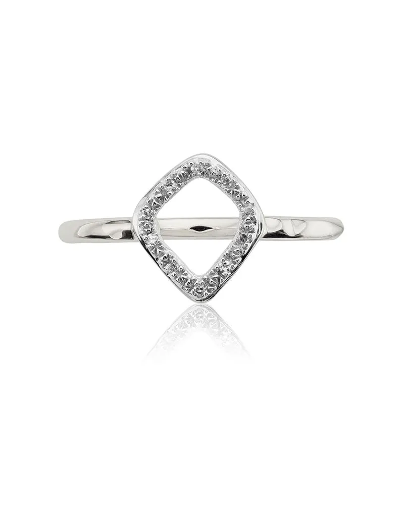 Monica Vinader Riva' Diamantenring - Silber Silber