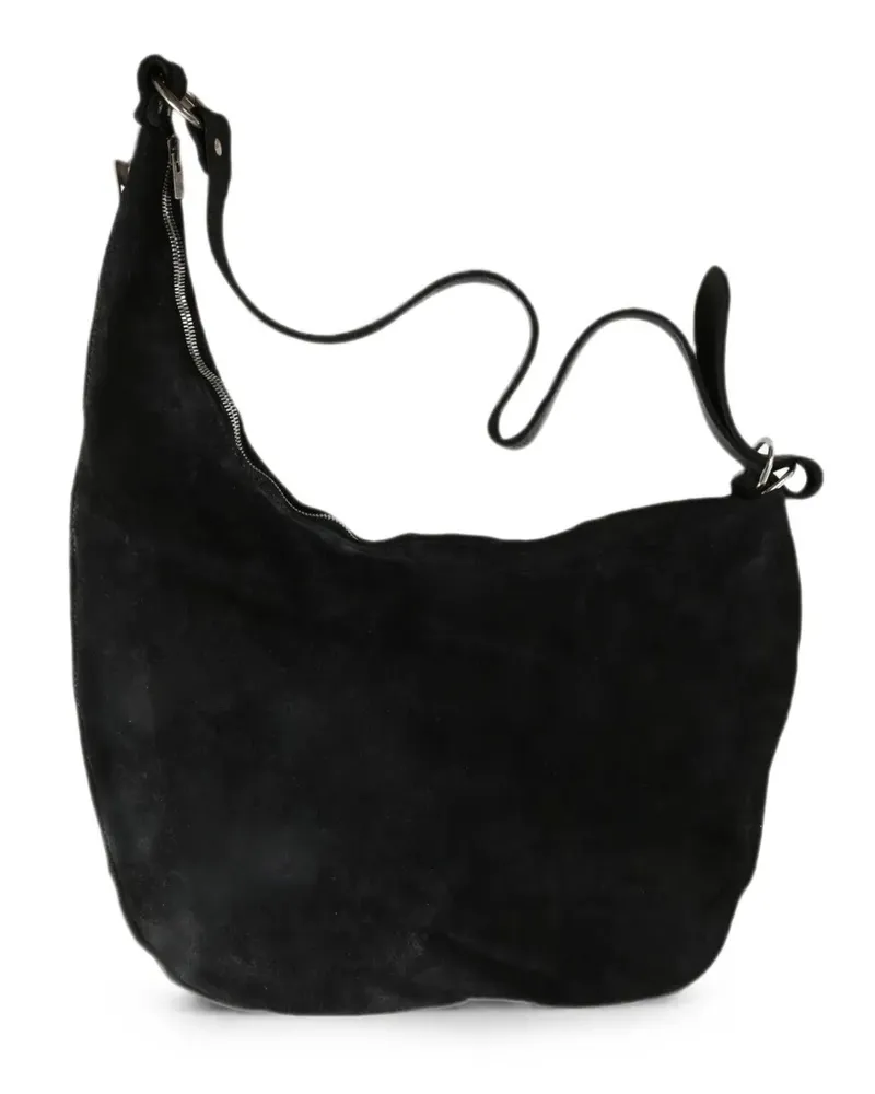 GUIDI Handtasche mit Reißverschluss - Schwarz Schwarz
