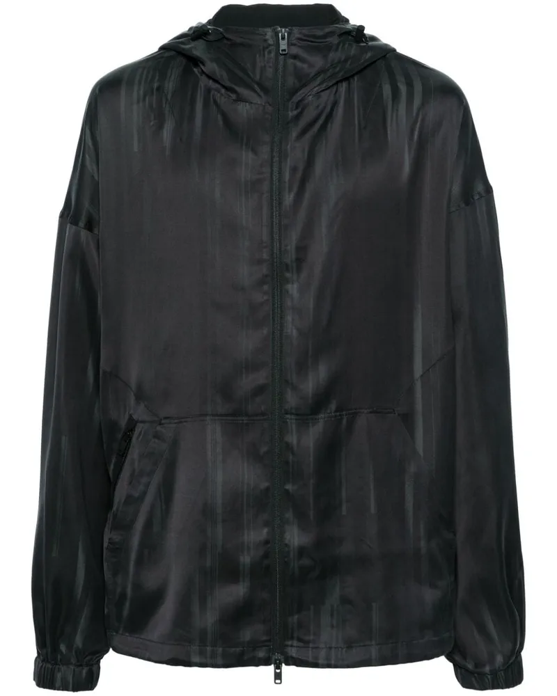 Y-3 3-Stripes Kapuzenjacke - Schwarz Schwarz
