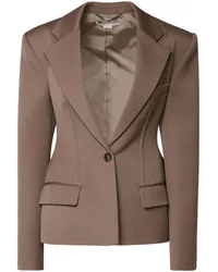 Stella McCartney satin-finish blazer Braun