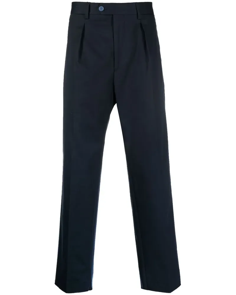 Etro Gabardine-Hose mit Besatzstreifen - Blau Blau