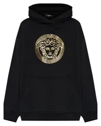 Versace Hoodie mit Medusa-Detail Schwarz